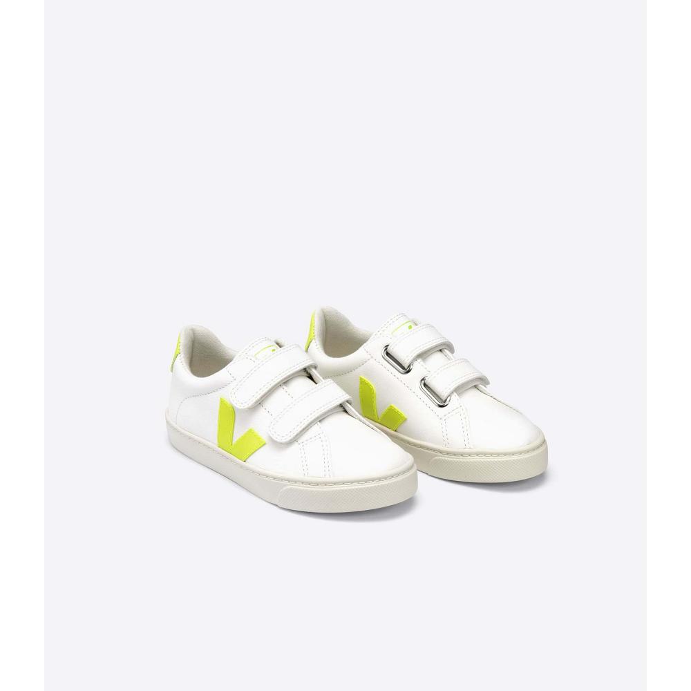 Veja ESPLAR CHROMEFREE Schoenen Kinderen White/Green | BE 726GSO